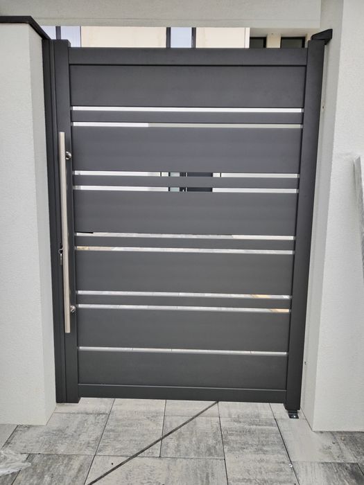 Gard aluminiu, porti aluminiu, gard jaluzea, fer forjat