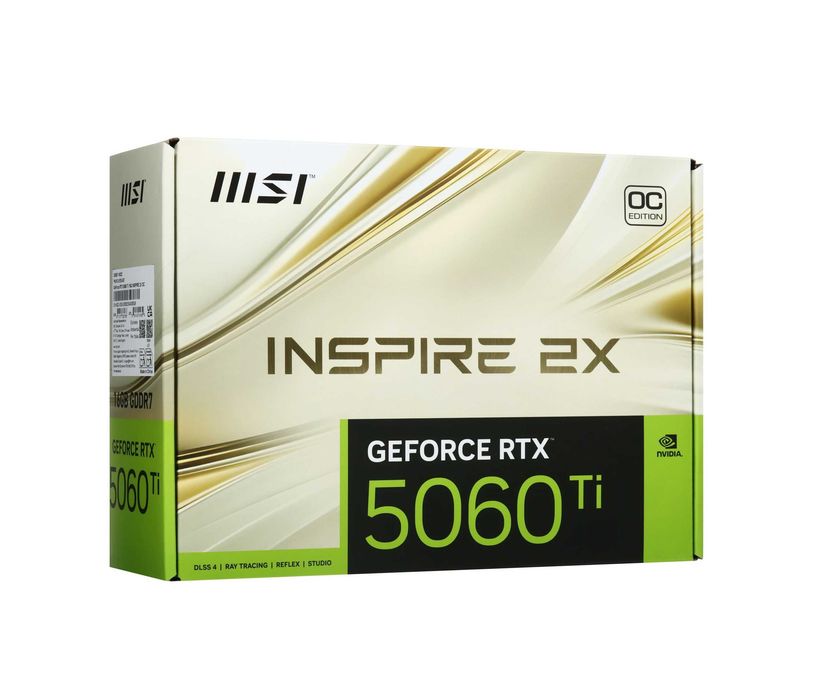 - Видеокарта MSI RTX 5060 Ti INSPIRE 2X OC 16GB (912-V535-007)
