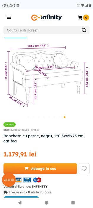 Vând două canapele noi