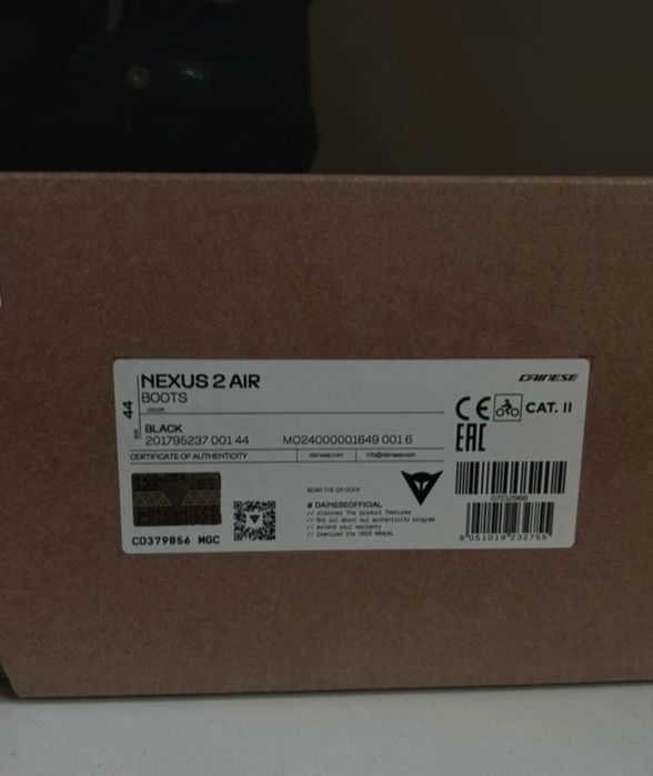 Cizme de motocicletă Dainese Nexus 2 perforate cu aer - marimea 44