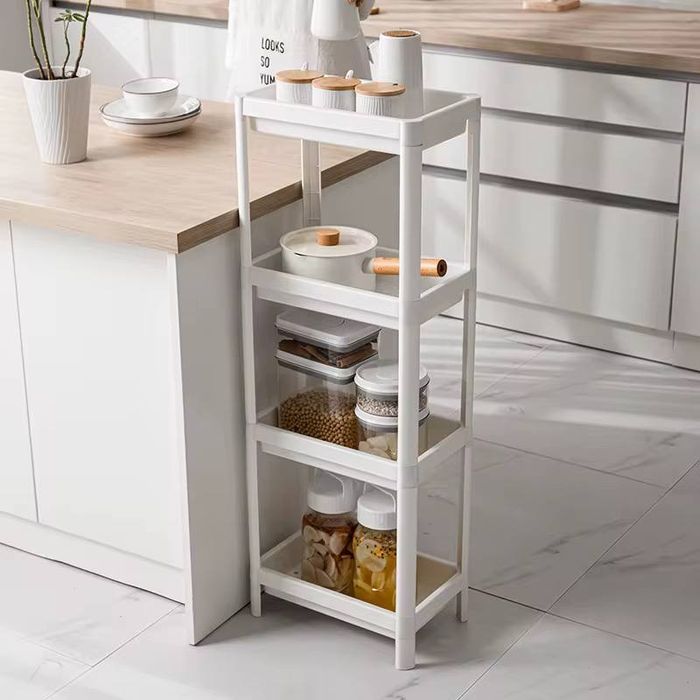 Стеллаж уголок для ванной, кухни. Прочный пластик