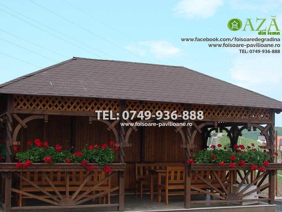 Foisor din lemn - Model Rustic - Livrare in toata tara