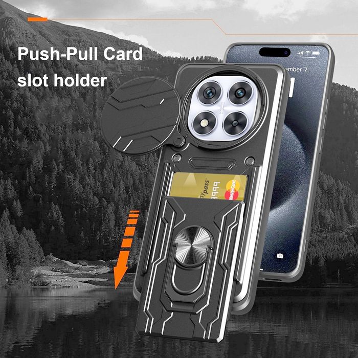 Xiaomi Poco X7 / X7 Pro / RING CARD SLOT Удароустойчив кейс гръб