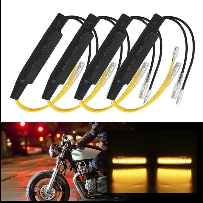 Комплект от 2 LED декодера резистори за мотоциклетна сигнализация