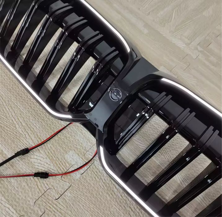 Set grile led G20 facelift lci Bmw Seria 3 iluminata luminata negru