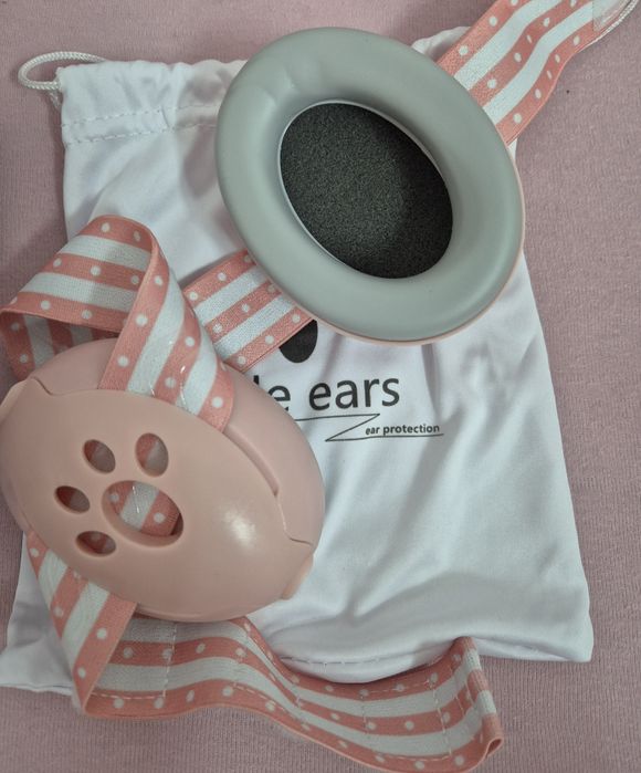 Casti antifonice pentru bebelusi, roz