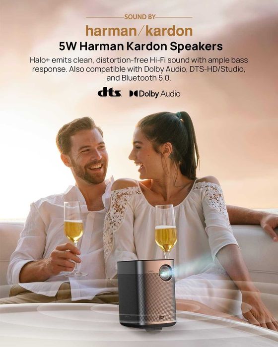 Мобильный проектор XGIMI Halo+ 700ISO Lumens Встроенный Аккумулятор