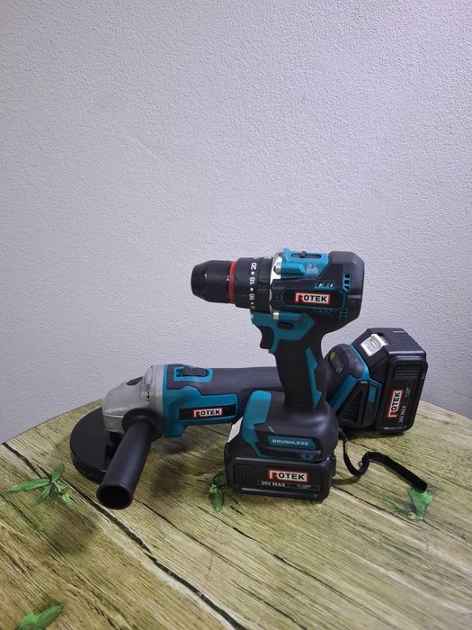Set Bormasina cu Percutie+Polidisc  Profesional ROTEK