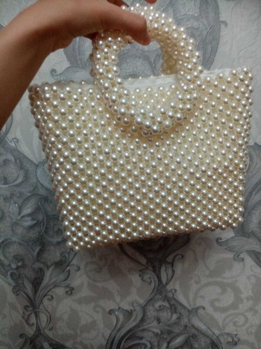 Сумка из Бусин, Жемчужины сумка