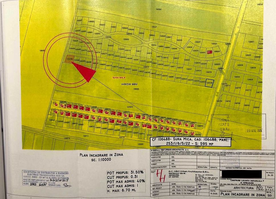 Direct de la proprietar | Teren 600 mp Șura Mică | inclus Autorizație + Proiect