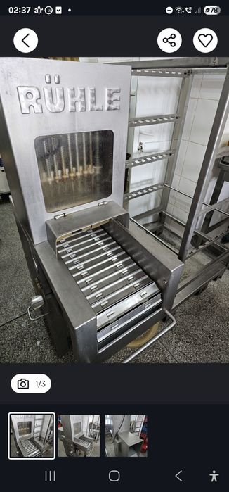 Bețe inox,  masina  injectat  Ruhle