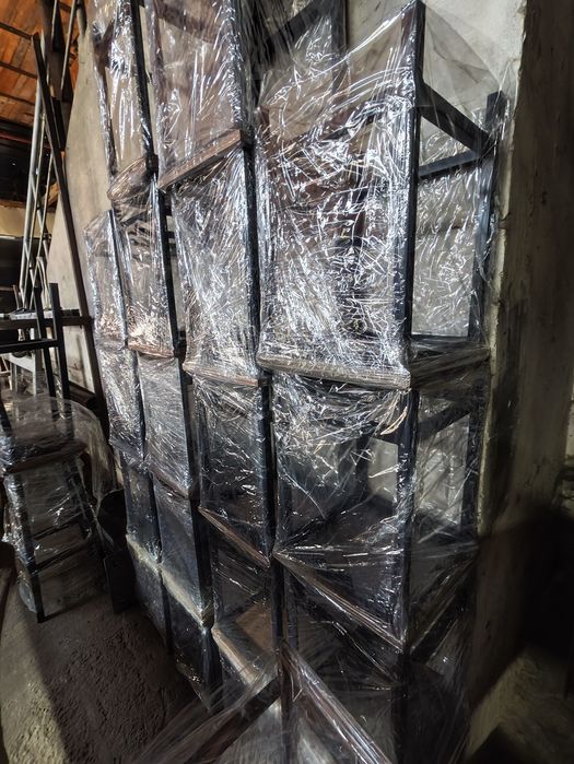 Стулья барные, табуретки, столы, кресло, стеллажи