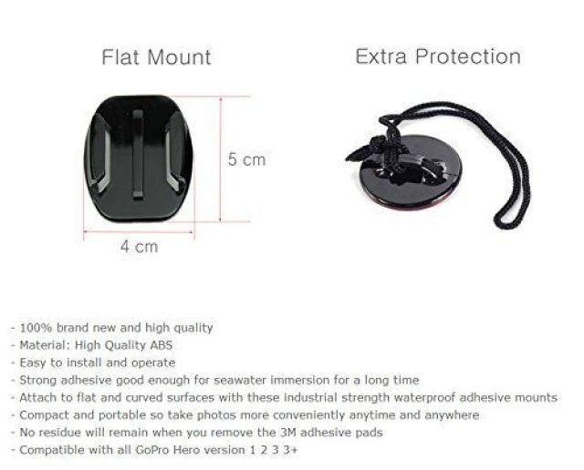 Комплект за каска uni helmet kit за екшън камери gopro и др