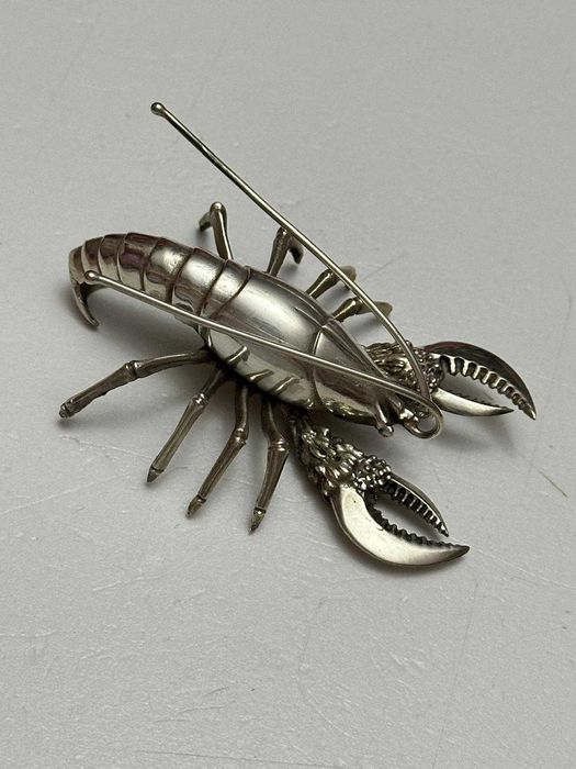 MINIATURA ARGINT 800 - RAC Mare - 9 x 6 cm - 48g. - Vintage !