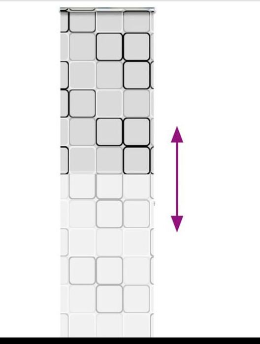 Jaluzea cu role de dus cu caseta 70x240 cm