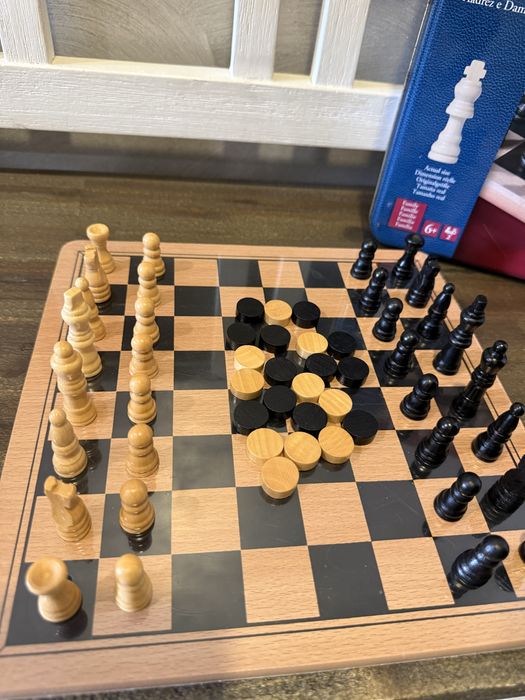 Комплект за шах дърво с наръчник