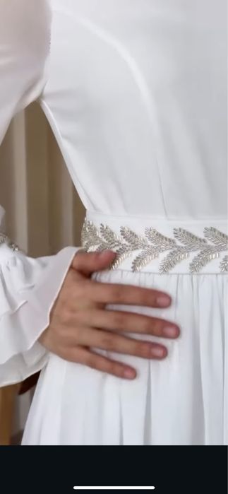 Белое платье 48 размер