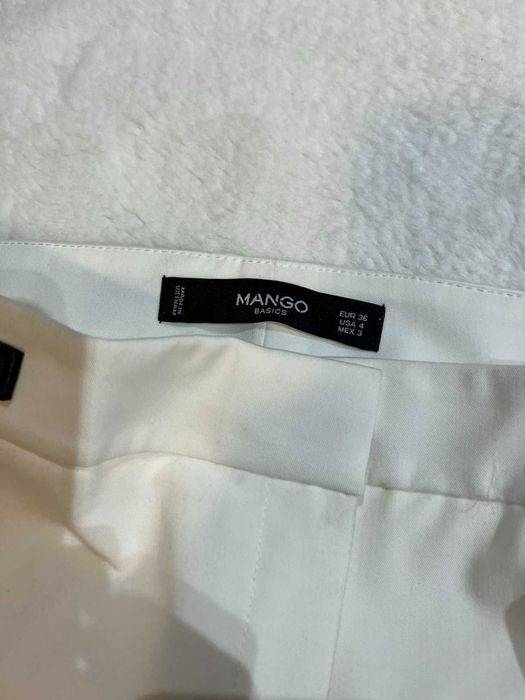 Дамски бял панталон Mango размер 36