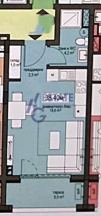 Едностаен апартамент с южно изложение в нова модерна сграда в гр.