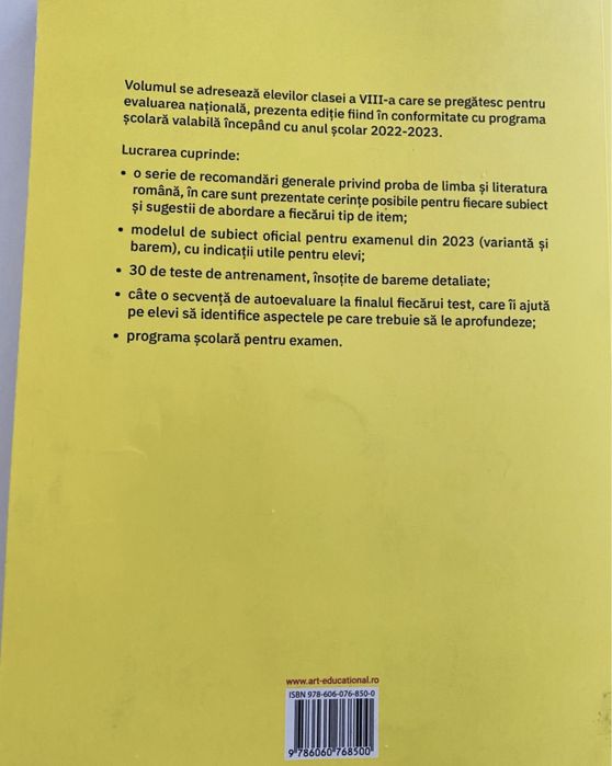 Teste pentru Evaluarea nationala 2025 - Florentina Samihaian, Sofia Dobra