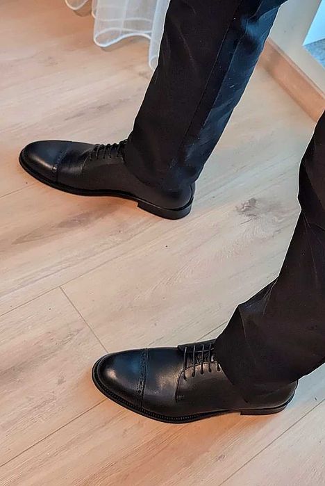 Pantofi eleganți din piele Vero Cuoio - business - mărime 42-reducere