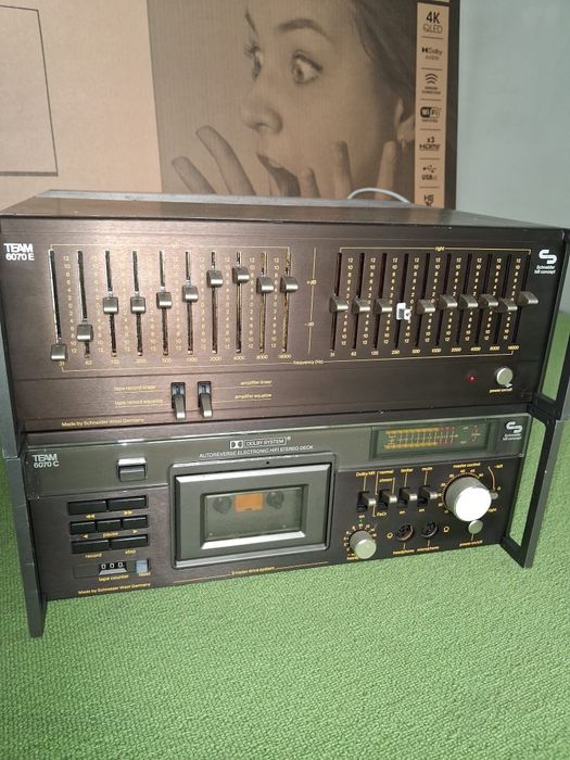 Egalizator grafic și casetofon deck Schneider Team 60 70