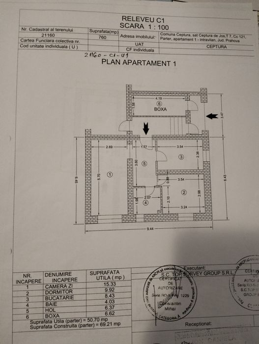 Vând Apartament 2 camere