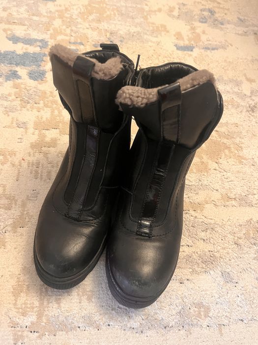 Натуральный кожа қыздардың ботинкасы