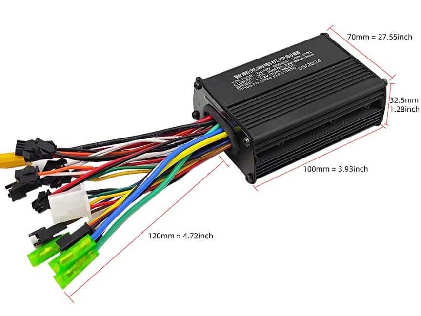 Kit de accelerație cu afișaj LCD 48V20A 500W-1000w Controler universal TF100
