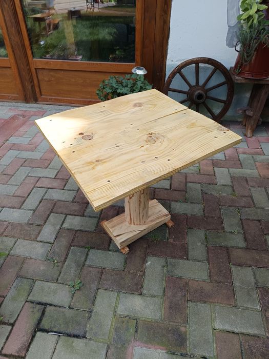 Masa exterior blat lemn recuperat