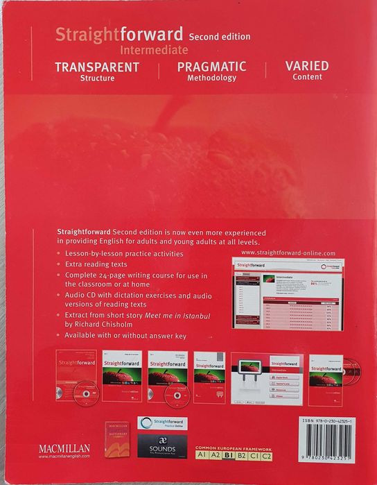 Учебник по Английски език ниво Б1 и учебна тетрадка ниво Б1 Macmillan