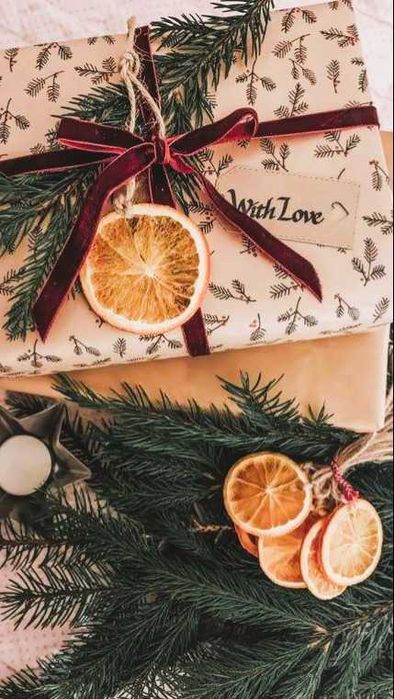 Декорация от сушени портокали