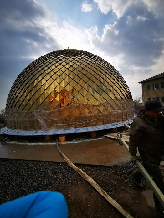 Утепление ППУ куполов мечетей.