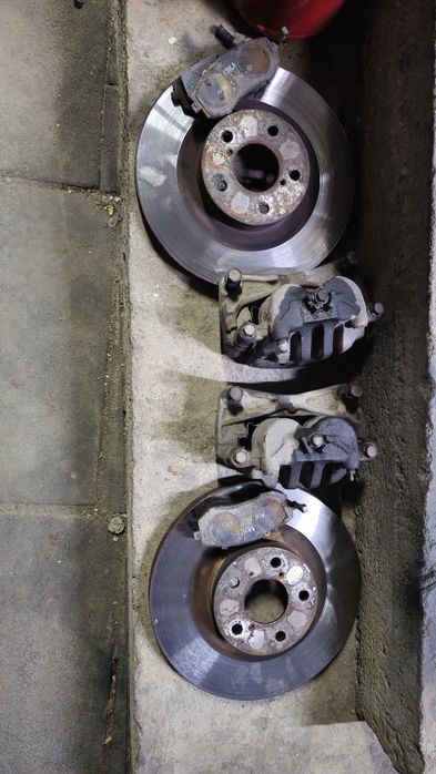 Тормоза на subaru 294mm ступица 5×100 полный комплект диски суппорта к