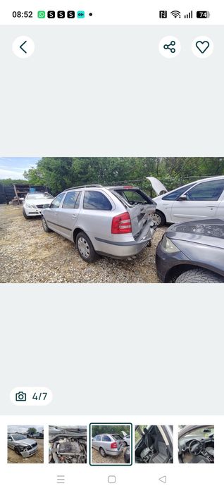 Piese motor far stânga ușa pompa tandem ecu aeroterma stop jante radiatoare egr clapeta injectoare kit ambreaj cu volanta Skoda Octavia 2 1.9tdi bls