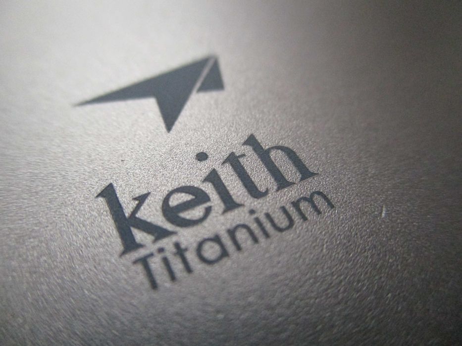 Keith Titanium, cană cu pereți dubli și capac, din titan, 450 ml