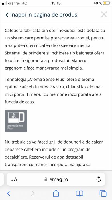 Expresor cafea Siemens  TC86503  aroma senses sigilat