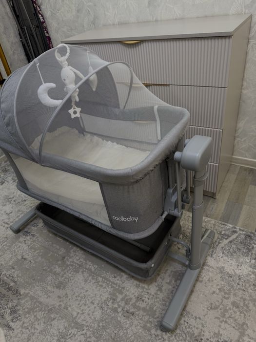 Детская люлька- манеж. Приставная, электронная