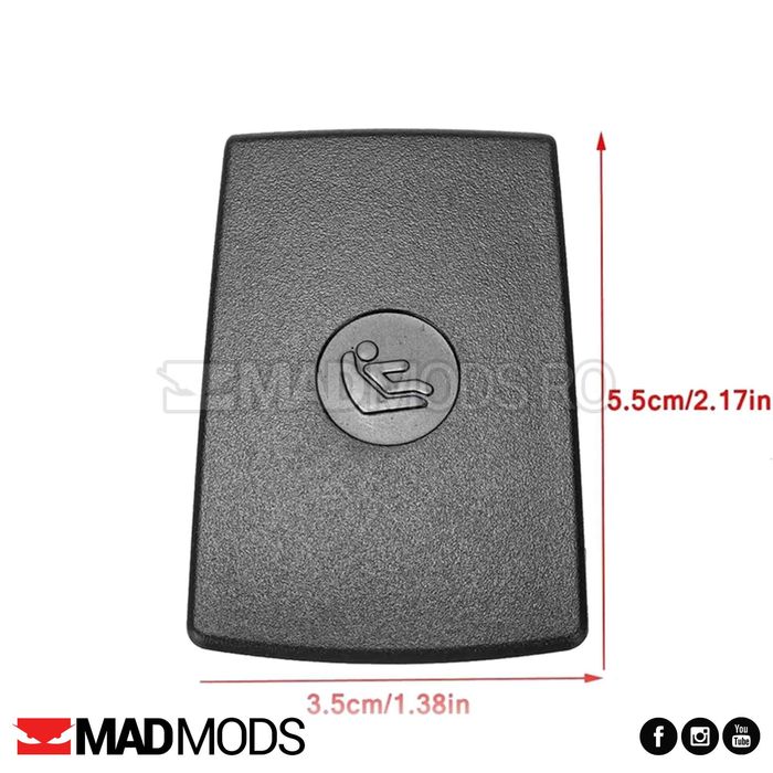 Capac Ornament Bancheta ISOFIX Negru Crem F30 F20 F21 F80 F34 E84 E90