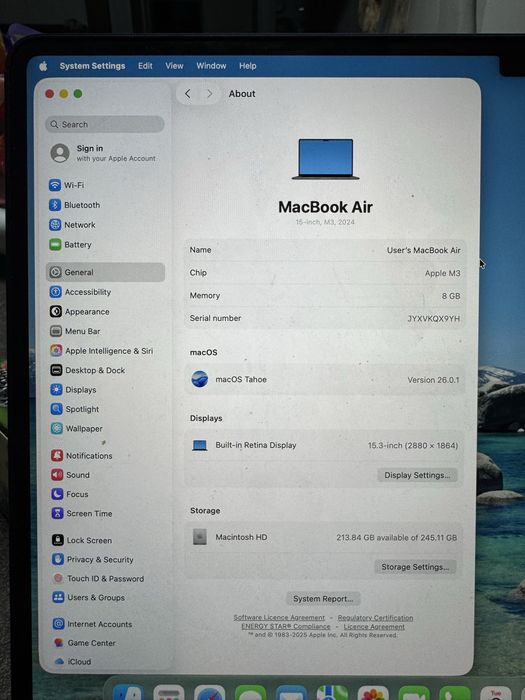 MacBook Air 15 Inch 2024 M3