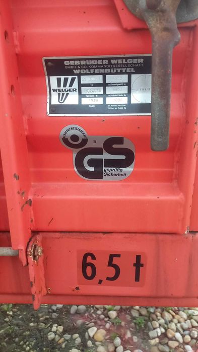 Mig gunoi, remorca de imprastiat gunoi de grajd  Welger 6.5 tone