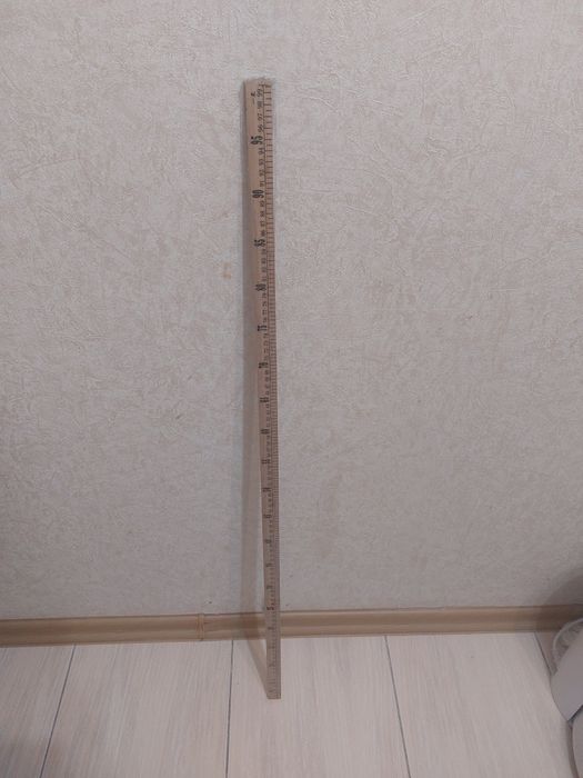 Линейка деревянная 100см