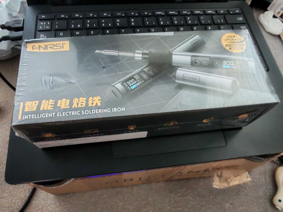 Fierul de lipit Fnirwi HS-02A 100W Smart Micro Soldering Station KIT 100w Electric Iron Adjustable NOUA SIGILATA