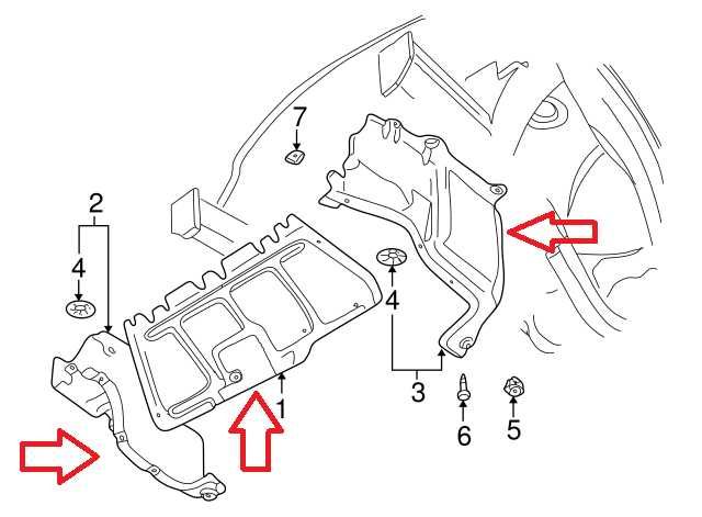 Пластмасови кори под двигател Audi A3 8L 1996г – 2003г бензин