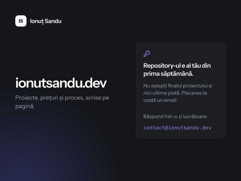 Creare site de prezentare și aplicații mobile, preț fix în scris