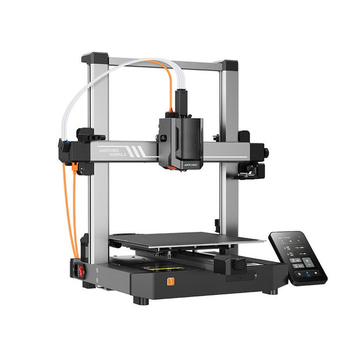 Imprimanta 3D Anycubic Kobra 3 FDM WiFi auto-leveling 600mm/s PLA noua
