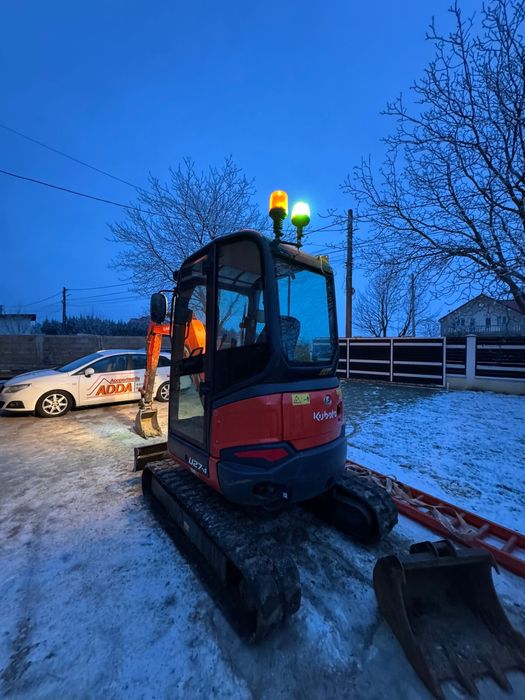 Mini excavator 3t Kubota u27-4 (Cat, bobcat, takeuchi, walker neuson)
