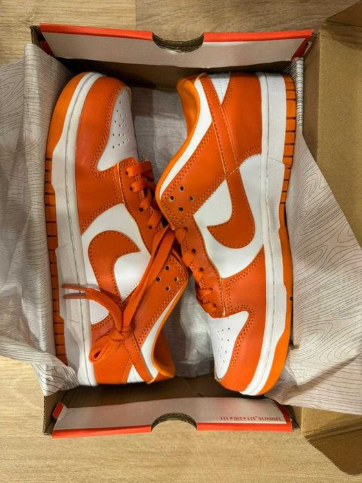 Кроссовки Nike Dunk Low оранжевые EUR41