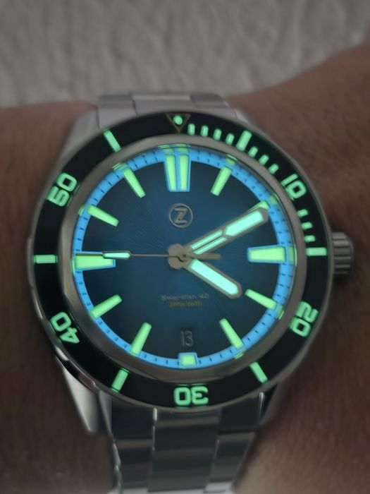 Zelos Swordfish 40mm Teal MOP