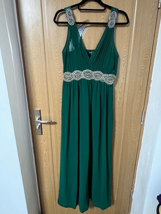 Rochie elegantă verde smarald, mărimea 16 – Max & Lola